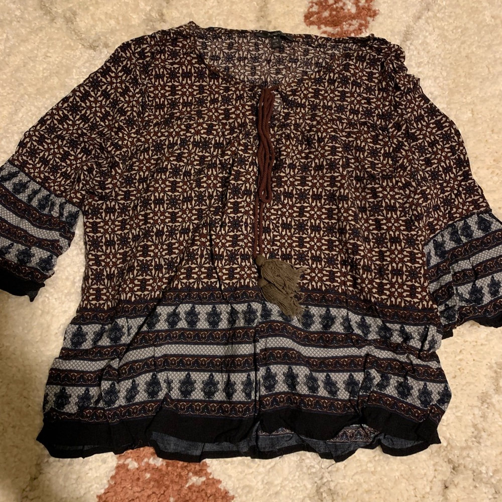 Flowy Brown Blouse